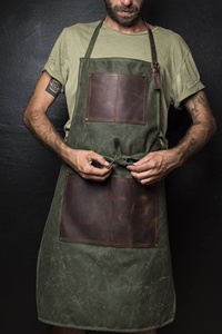 Work an Utility Barber & Hairdresser <b>Barista</b> Canvas <b>Apron</b> TRM-0036 - Product Image 2