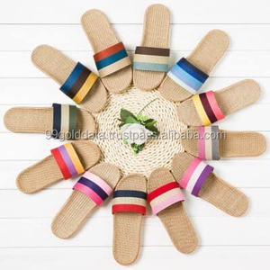 Vietnam Factory Handmade Water Hyacinth <b>Slipper</b> With Pompom for Summer Beach Women Bag <b>Slipper</b> Souvenir - Product Image 6