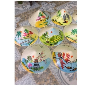 Mũ Tre Với Sơn, Mũ Hình Nón Với Nhiều Thiết Kế, Mũ Tre Với Logo - Product Image 1