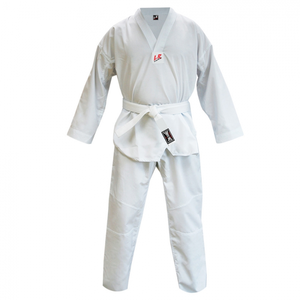 Uniforme Tradicional Unisex Transpirable para Artes Marciales, Uniforme de Taekwondo con Tela 100% Algodón Pearl Wave de 450 g/m² para Hombre y Mujer - Product Image 2