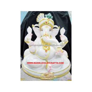 Makrana Marble Ganesha God Statue - Product Image 1