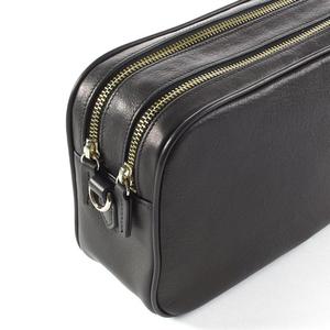 Genuine Leather Double Zipper <b>Camera</b> <b>Bag</b> - Product Image 3