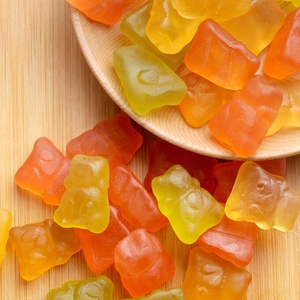Snoep Enrobés de Sucre <span class=keywords><strong>Cola</strong></span> Personnalisé Forme Gummy Suédois Collagène De Poisson Bonbons - Product Image 2