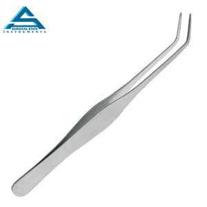 Pincettes à cils personnalisées en acier inoxydable finition argentée Extension droite à pointe fine avec pointe couverte Pincettes à sourcils personnalisées - Product Image 1