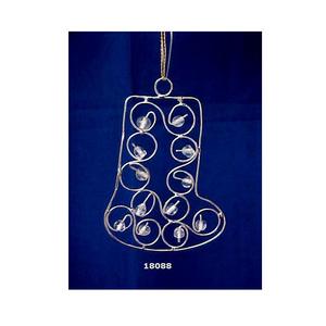 Perles de fil simples Ornements d'arbre de Noël en métal suspendus de Noël - Product Image 1