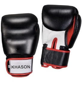 Guantes de boxeo profesionales Negro Encaje rojo 8oz 12oz Tamaños Cuero de PU con opciones de fábrica OEM ODM disponible - Product Image 4