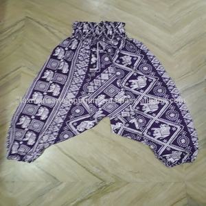 New Rayon Solid Colour Elephant Prints <b>Ladies</b> Harem <b>Pants</b> Designer Pajamas Wholesale Supplier From India - Product Image 5