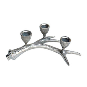 เชิงเทียนทรงเสาเข็มเงิน - Product Image 4