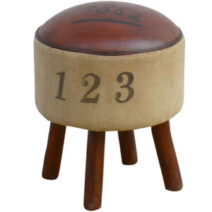 Premium Luxury Upholstered Ottoman Pouf <b>Stool</b> Decorative Footrest with Soft Cushion for Home Living Room <b>Bedroom</b> Hotel Furniture - Product Image 4