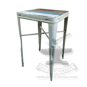 Mesa de bar de madera recuperada de Metal Industrial versátil para restaurante sala de estar al aire libre comedor escuela Hospital dormitorio uso - Product Image 2