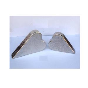 งานฝีมือโลหะตกแต่งคริสต์มาสรูปหัวใจทำจากอลูมิเนียมชุบนิกเกิลสำหรับตกแต่งบ้าน - Product Image 2