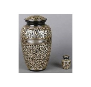 Cendres d'urne de crémation en métal en laiton pour adultes - Product Image 1
