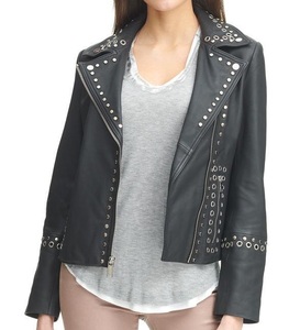 Chaqueta reversible de cuero para mujer, prendas de vestir exteriores de dos tonos elaboradas con estilo para looks versátiles de moda de día a noche - Product Image 3