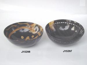 Recién llegado, cuencos pulidos de cuerno de Búfalo, 17cm, arte popular, decoración del hogar, artesanía de cuerno de India, Artware - Product Image 4