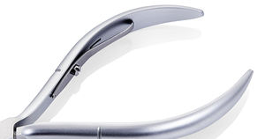 NGHIA Ensemble professionnel de manucure et pédicure en acier inoxydable C-02 plaqué gris à double ressort - Product Image 3