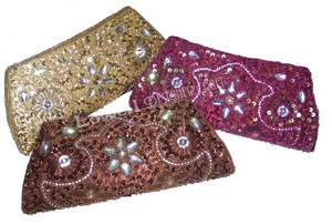 Handmade Sequence Bead Clutch Designer Purse - Product Image 4