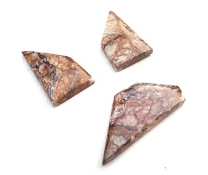 Venta al por mayor Natural Ocean Jasper Smooth Cabochon Impreso Fancy Shape Loose Brown Gemstone Beads para la fabricación de joyas - Product Image 4