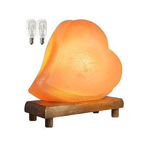 Lámpara de sal natural en forma de corazón del Himalaya tallada en estilo Feng Shui de Sian Enterprises-una hermosa decoración artesanal para el hogar - Product Image 4