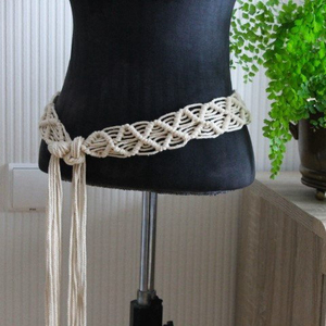 Cinturón de macramé, cinturón tejido - Product Image 1