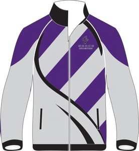 Uniforme de sport pour adultes, veste de piste à Sublimation avec fermeture éclair complète, personnalisé de haute qualité - Product Image 3