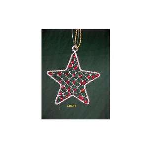 Las mejores cuentas de diseño de alta calidad, cuentas hechas a mano en forma de estrella, Navidad colgando en estrella de alambre - Product Image 1