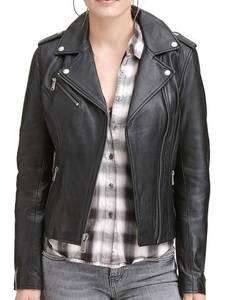 Ladies Autumn Coat Black Motorcycle Leather Jacket Zipper Plus Size Womens New Fashion Tops Outerwear Wholesale - Product Image 3