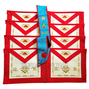 Tablier et ceinture brodés de maître maçon français avec fond de teint en imitation cuir Patch de broderie personnalisé dans le monde entier - Product Image 2