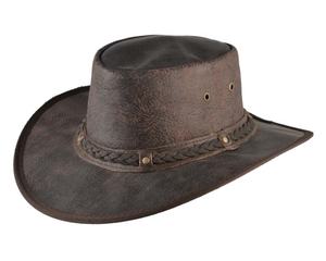 2025หมวกหนังซาฟารีคาวบอยเอาท์แบ็คหมวกสไตล์ตะวันตกสุดหรูใช้ได้ทั้งชายและหญิงแบบออสเตรเลีย - Product Image 1