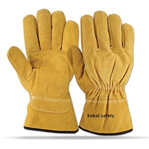 Guantes de Soldadura Industriales de Cuero Vacuno de Primera Calidad con Protección Contra Altas Temperaturas - Product Image 1