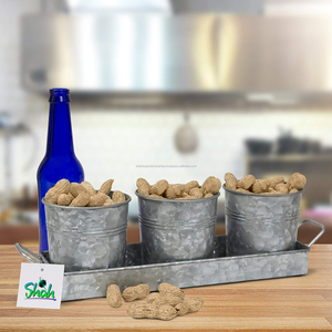 Porte-ustensiles de cuisine en acier galvanisé sculpté avec un design minimaliste pour le rangement des fourchettes, des cuillères, des couteaux, seau de rangement - Product Image 3