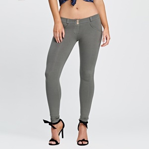 กางเกงขากว้างเอวสูงและเสื้อแฟชั่นผู้หญิงคอกลมผ้าคอตตอนผสมลำลองชุดสองชิ้นเพื่อความสบายในฤดูร้อน - Product Image 3