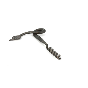 Sacacorchos con mango de hoja forjado a mano de hierro, abrebotellas de latón de acero inoxidable, regalo de Metal sostenible con caja empaquetada con logotipo personalizado - Product Image 1