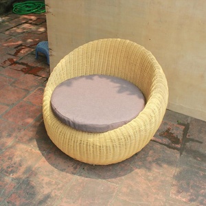 Chaise longue moderne en rotin et osier pour salon, cuisine, meubles de bureau à domicile - Product Image 2