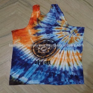 เสื้อกั๊กผ้าฝ้ายมัดมือสำหรับผู้ชายพิมพ์ลายเทพเจ้าฮินดูสำหรับฤดูร้อนขายส่งส่งออกจากอินเดีย - Product Image 4