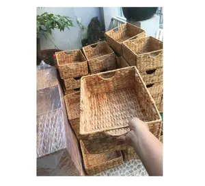 Вьетнамская плетеная корзина/бамбуковая корзина для одежды/корзина для фруктов из морских водорослей (Ms.Sandy 84587176063 WS)