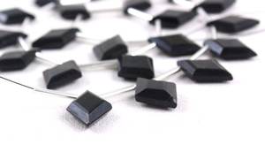 Pierre précieuse Tourmaline noire naturelle à facettes en forme de cerf-volant perles de Briolette fabrication de bijoux pierre de Collection coupe de Style - Product Image 2