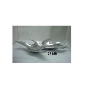 Plateau à salade/plateau à fruits en aluminium poli miroir Pièce décorative pour la cuisine, la maison et le bureau - Product Image 1