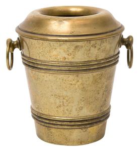 Enfriador de vino de latón Forma redonda Acabado Enfriador de vino pulido de latón - Product Image 1