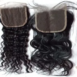 Large Factory Stock Natural Wave Indian Hair Middle Part Lace Front Closure Wet And Wavy human hair