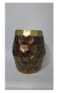 TABOURET MARTELÉ ROND PATINE - Product Image 3