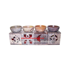 Soapstone Colorful Aroma <b>Oil</b> Burners And <b>Lamps</b> New Designs Burner Gifted And Home Decoration Product Wholesaler In Bulk Quantity - Product Image 1
