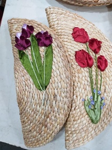 คลัทช์น้ำผักตบชวาแฮนด์เมด/ตะกร้าผักตบชวาสำหรับผู้หญิง (084587176063ทราย) - Product Image 6