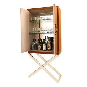 Armoire à épices murale en bois, accessoire artisanal Antique, design n °, porte-bouteille, armoire à Bar - Product Image 3