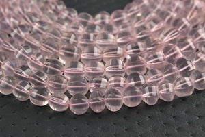 ลูกปัดเหลี่ยมเพชรพลอยคริสตัลจากธรรมชาติลูกปัดสีชมพูสำหรับทำเครื่องประดับลูกปัดแก้วแลมป์เวิร์ค - Product Image 6