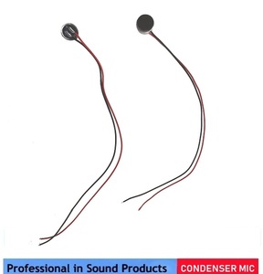 6027 6x2.7mm microphone à condensateur Electret avec câble - Product Image 1