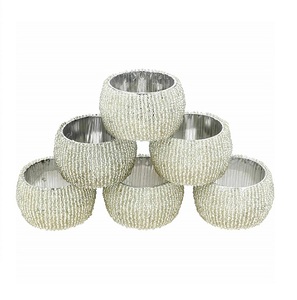 Beaded Napkin Rings for Restaurants Dining Decoration Hotel Dining Decoration Wedding Dinning Decoration - Product Image 1