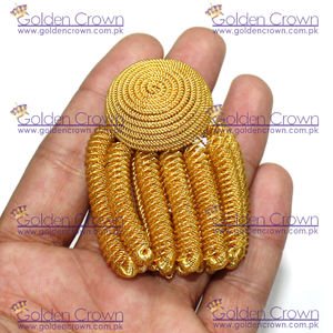 Frange Caterpillar de haute qualité gland or lingot frange glands - Product Image 3