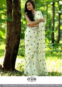 Indio novia boda pesado trabajo sari - Product Image 6