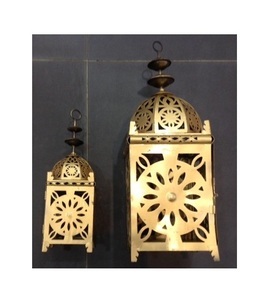 Belle lanterne à bougie en métal pour la décoration de mariage au bureau à domicile Autres bougeoirs et bocaux - Product Image 2