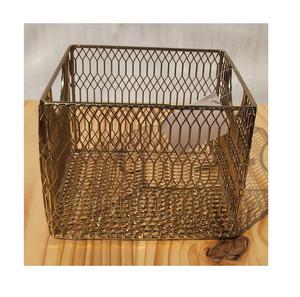 Hot Selling Latest Decorative Brass Plated Mesh Iron <b>Wire</b> Fruit and <b>Storage</b> <b>Basket</b> - Product Image 6